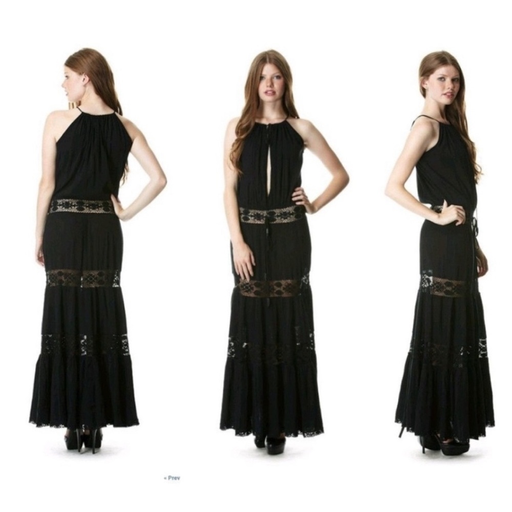 Michelle Jonas Crochet Maxi Dress